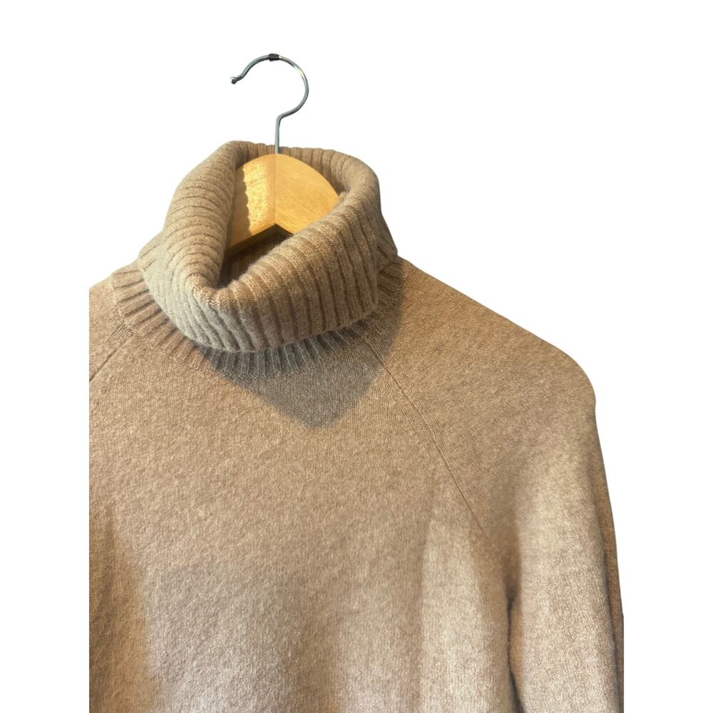 J.Crew | Wool-Blend Tan Turtleneck Sweater in Supersoft Yarn | Size XXS